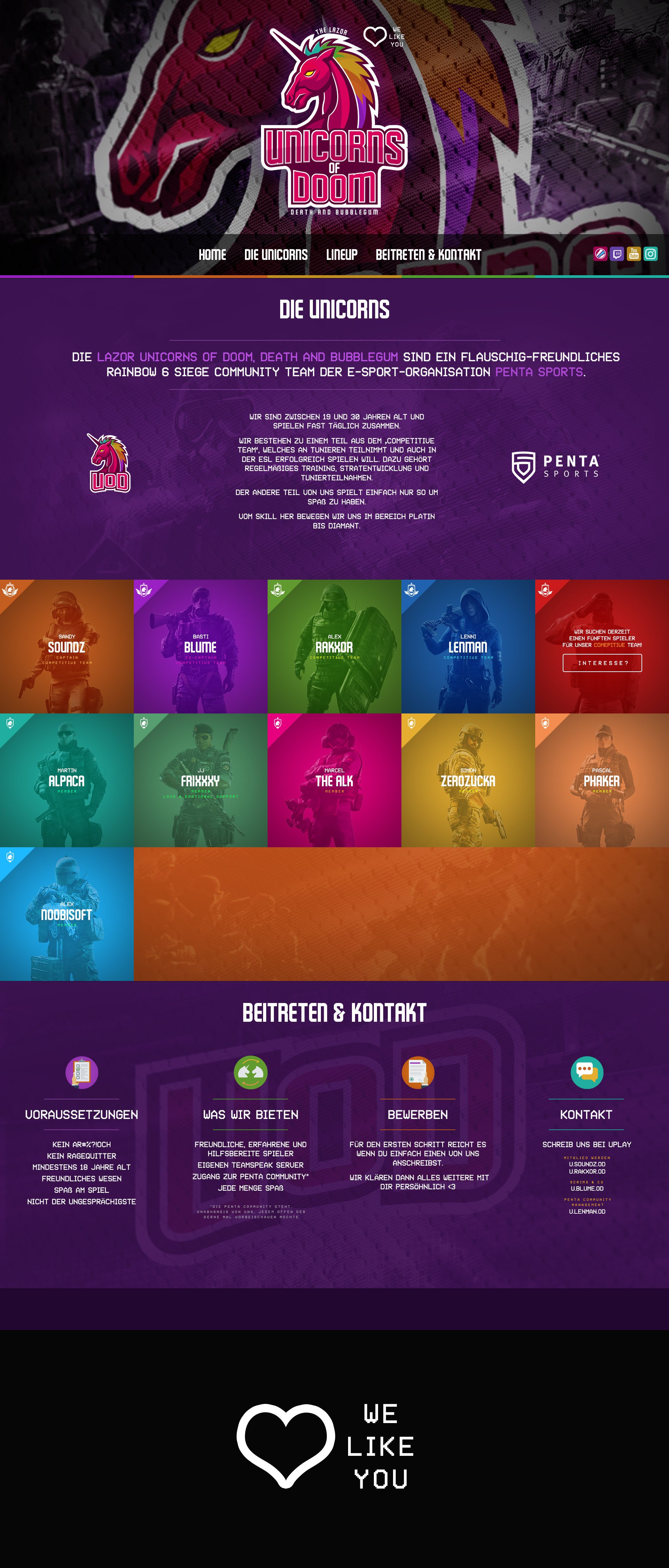 'Unicorns of Doom' E-Sport